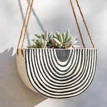 Little Korboose Hanging Planter - Rainbow Roads | West Elm (US)