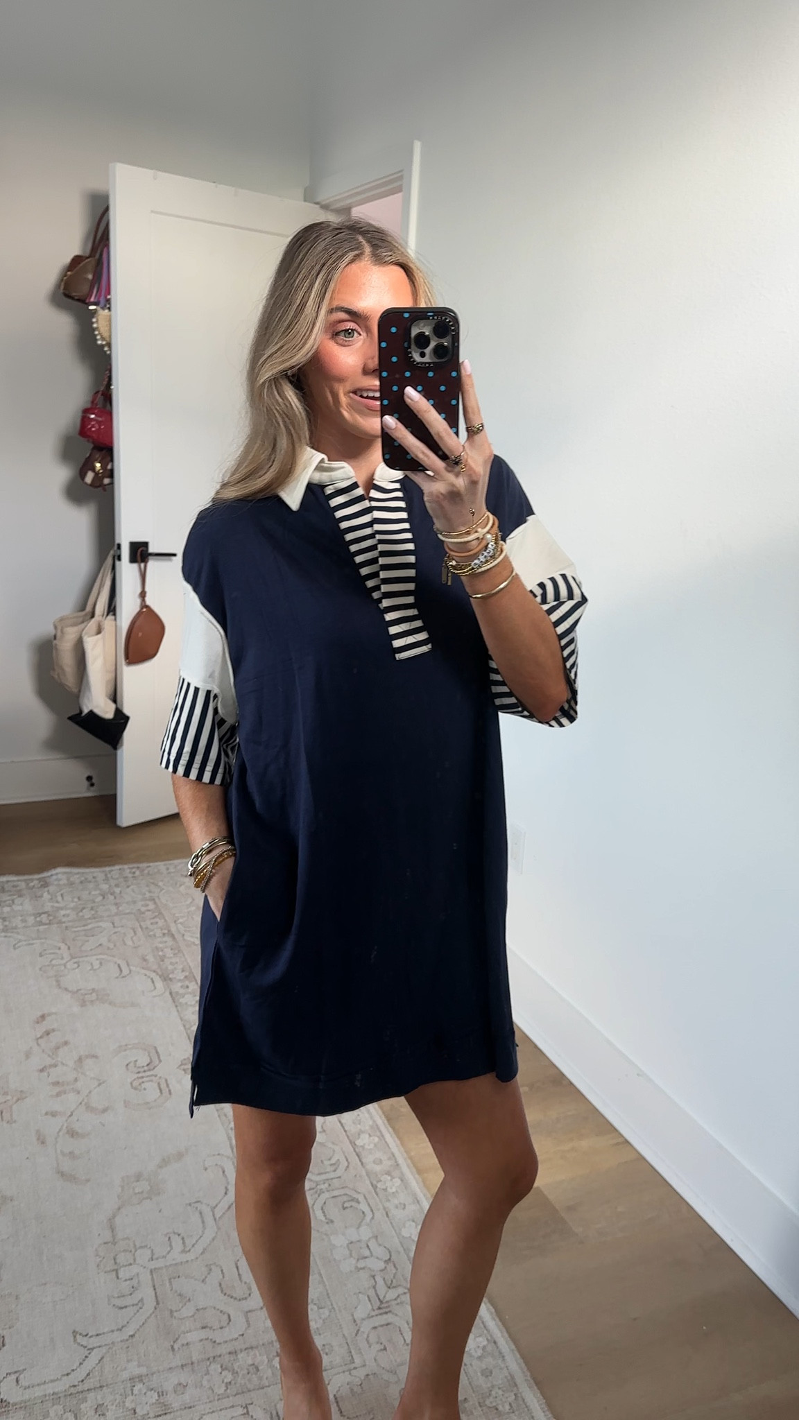 Amazon size small Wenrine Women's Polo V Neck T Shirt Dress Casual Summer Oversized Color Block Short Sleeve Sweatshirt Mini Dresses

#LTKootd #LTKSaleAlert #LTKWorkwear
