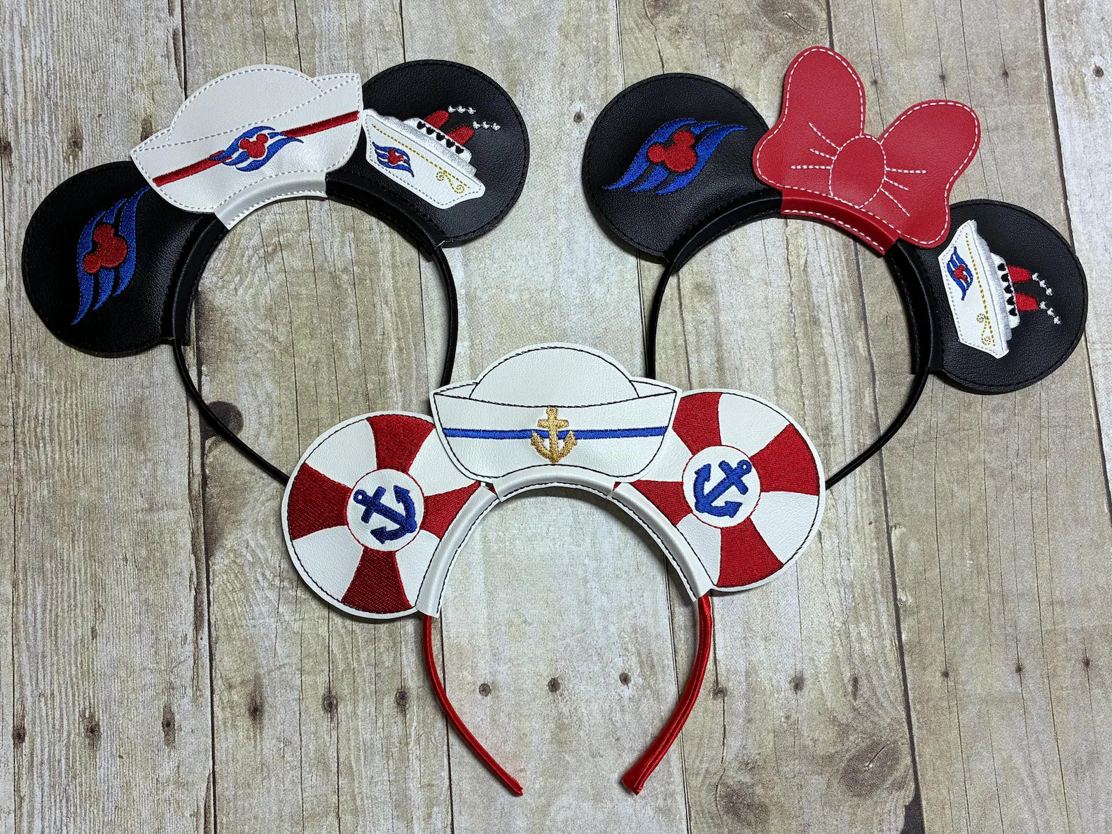 Cruise Mouse Ears Headband  Embroidered | Etsy (Global)