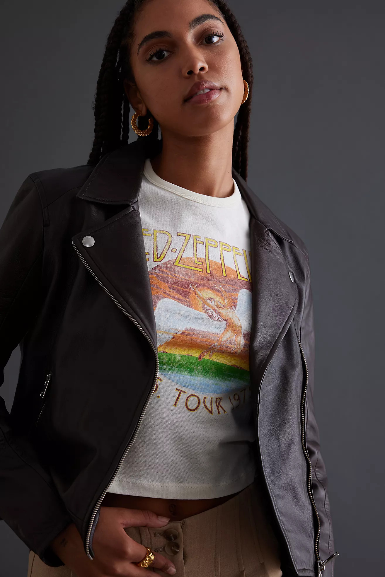 Selected Femme Katie Leather Jacket | Anthropologie (UK)