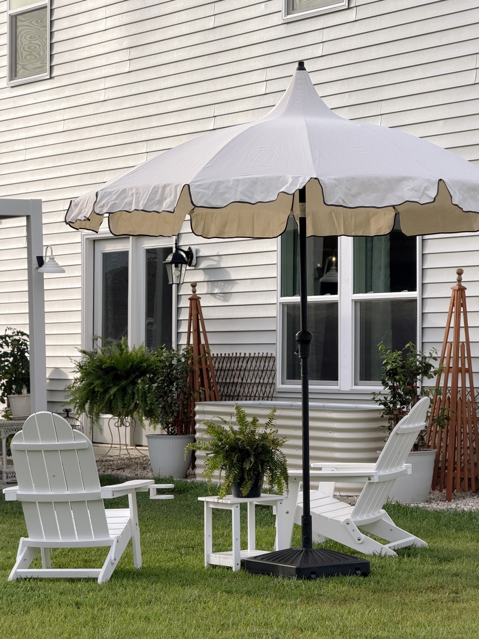 Just a little peek at one of the seating areas in the backyard... that used to be only literally grass & dreams but it slowly coming to life!

#LTKHome #LTKSeasonal