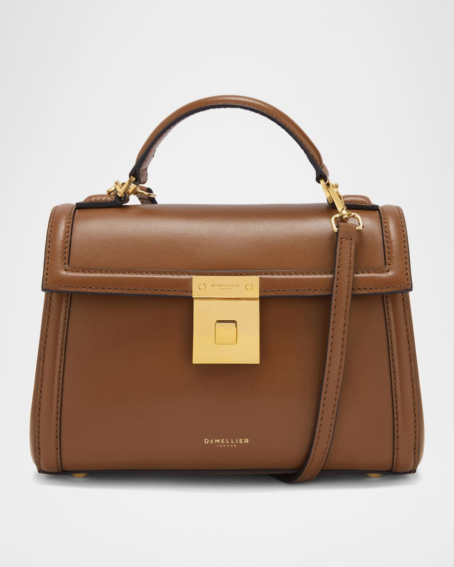 DeMellier The Paris Leather Top-Handle Bag | Neiman Marcus