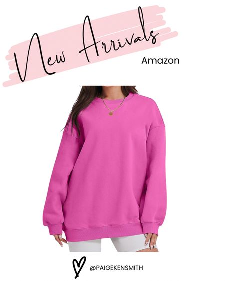 New arrival at Amazon! Perfect for the fall and winter season. 

Crewneck, pullover, amazon fashion, looks for less, affordable fashion, Barbie pink 

#LTKFind #LTKSeasonal #LTKBacktoSchool