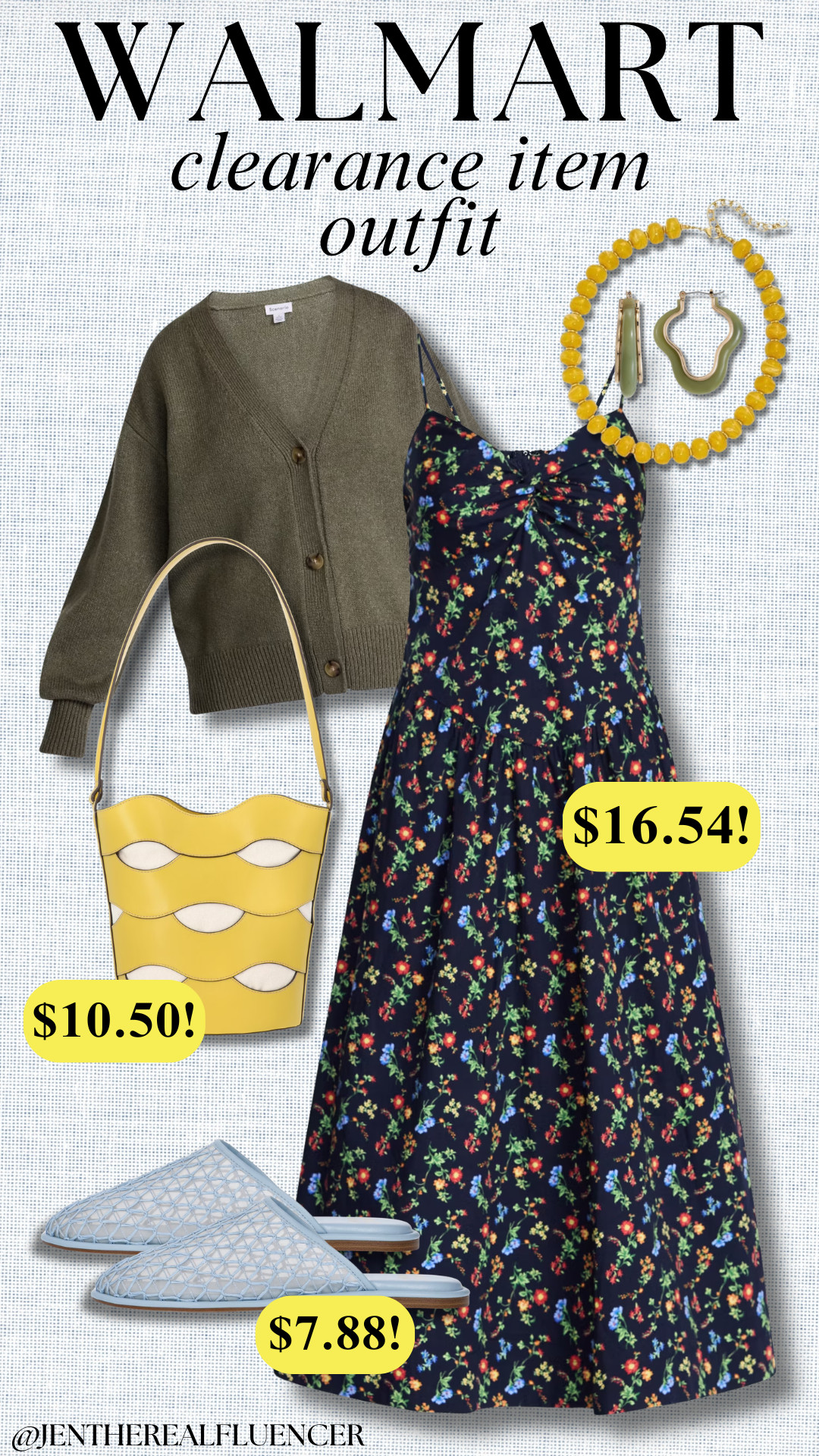 WALMART CLEARANCE Outfit!✨🍂

CLEARANCE! Free Assembly Twist Front Maxi Dress ($16.54!), Scenario Heritage Olive Button Front Cardigan (5 colors, sizes XS-XXXL), Scenario Abstract Green Hoop Earrings, Yellow Beaded Necklace  CLEARANCE! Madden NYC Blue Woven Mesh Mule Flats ($7.88!), CLEARANCE! Free Assembly Mustard Maria Cut Out Bucket Bag ($10.50!) 

 #LTKootd #LTKSaleAlert #LTKWorkwear