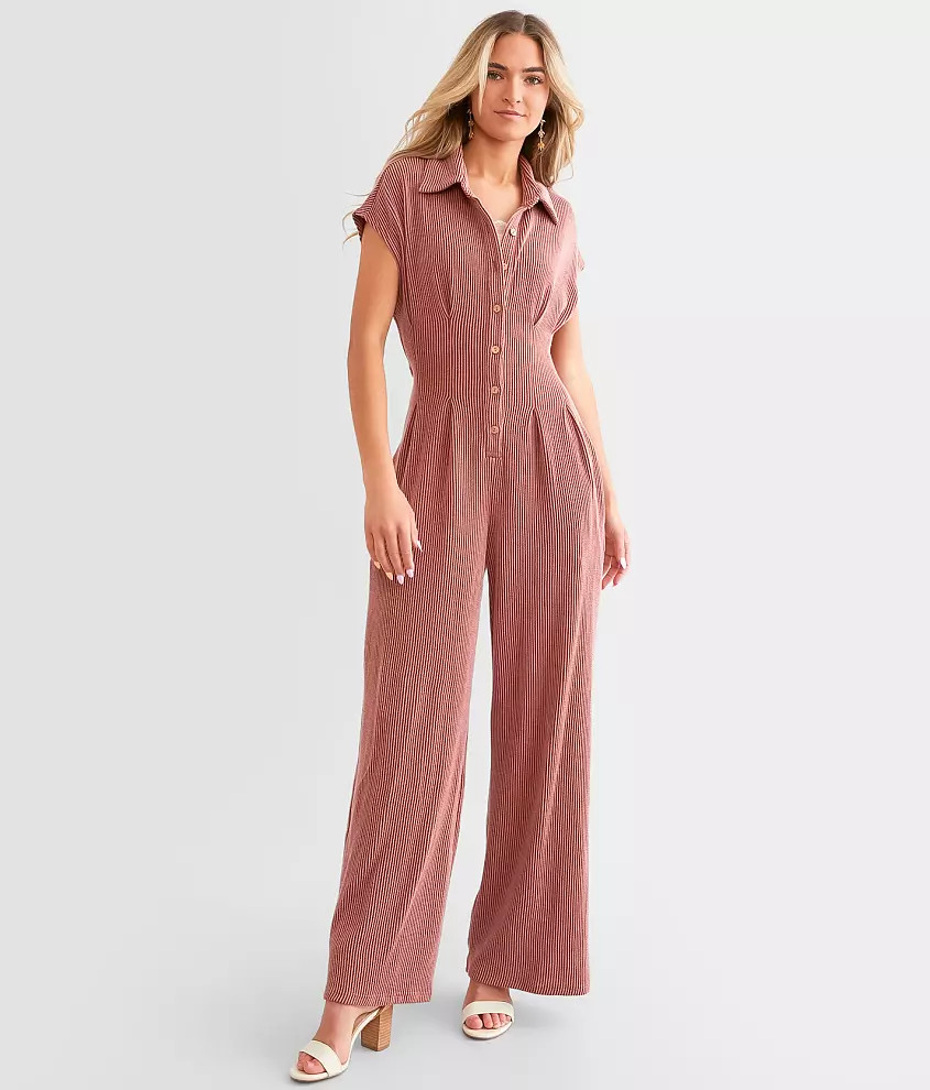 Ribbed Knit Jumpsuit | Buckle