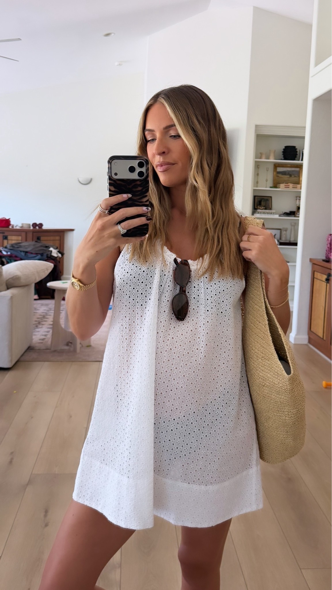 White coverup dress, wearing medium

#LTKootd #LTKBump #LTKSwim