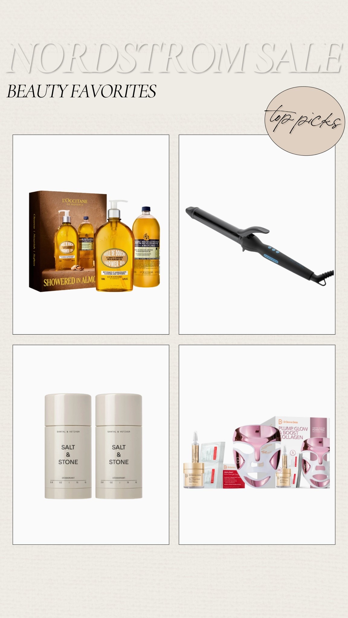 my top 4 beauty favs for the nordstrom anniversary sale! the best curling wand & all of these beauty products that I love!!

beauty favorites, body wash, curling wand, deodorant, red light mask, nordstrom sale picks, nordstrom beauty, anniversary sale 

#LTKSaleAlert #LTKSeasonal #LTKFindsUnder100