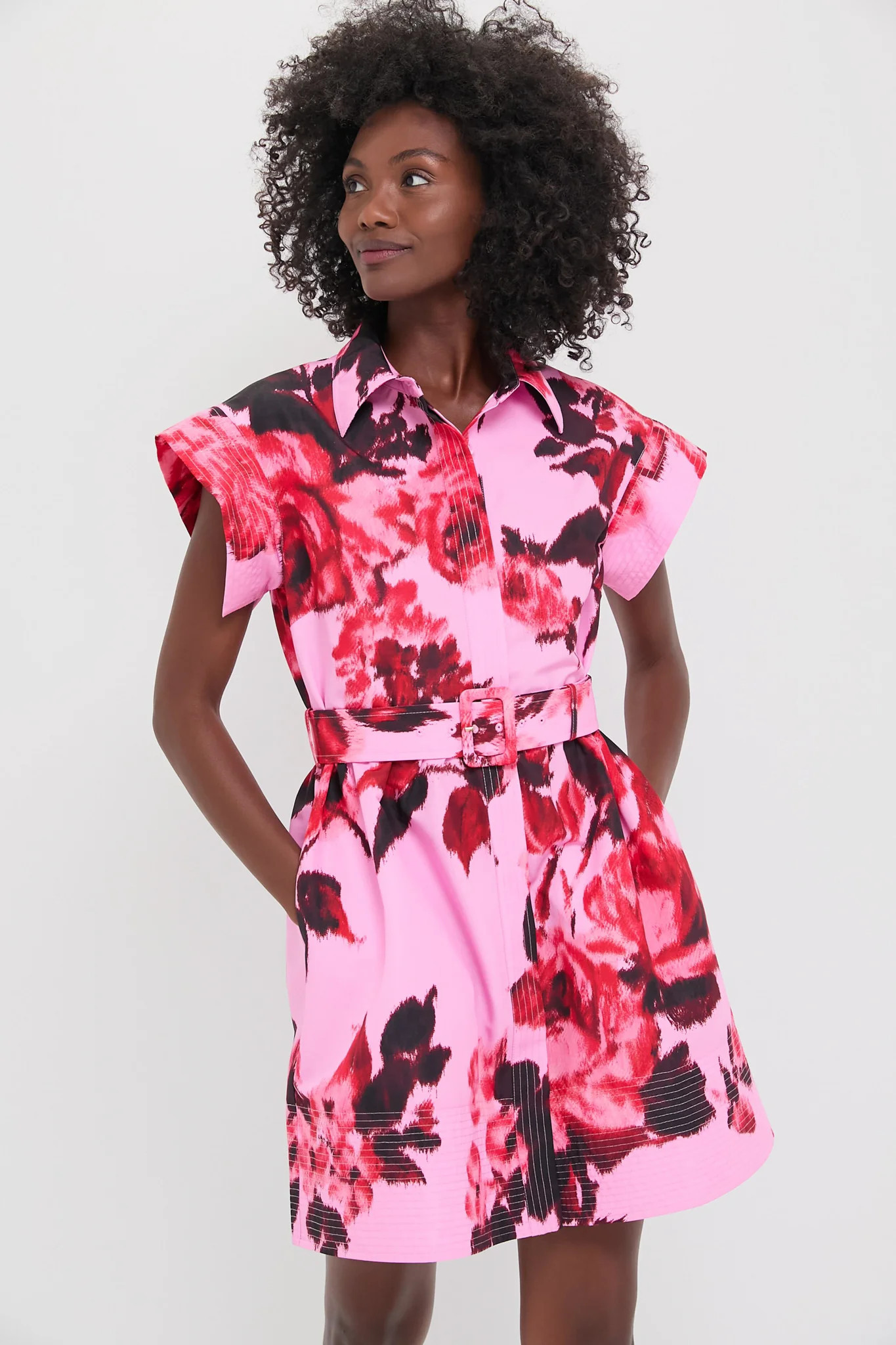 Cerise Blossom Mini Chloe Dress | Tuckernuck (US)
