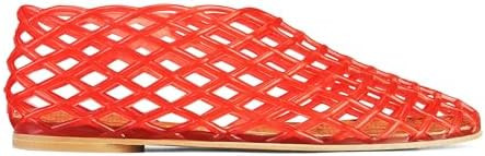 Jelly Mesh Ballet Flats for Women Clear Hollow Jellies Flat Sandals Round Toe Slip On Beach Balle... | Amazon (US)