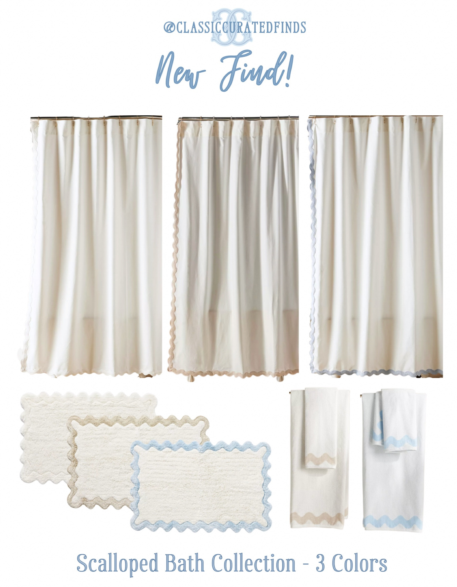 The cutest scalloped bathroom set😍🛀🏻
comes in 3 colors!


Home Decor, Bathroom, Bathroom Decor, Bath Mat, Shower Curtain, Scallops

#LTKhome