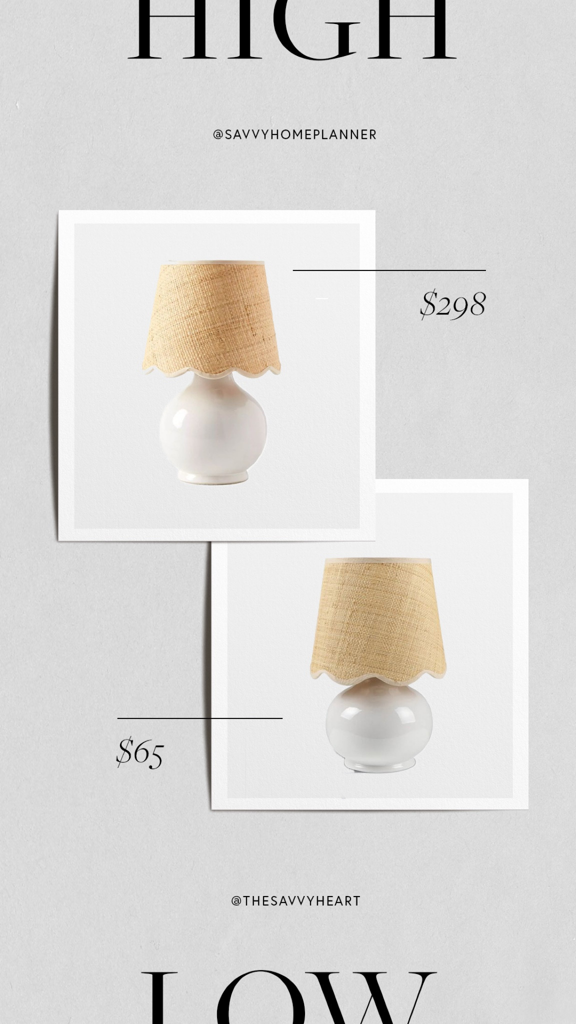 Mini ceramic white table lamp with rattan lampshade 

#LTKHome