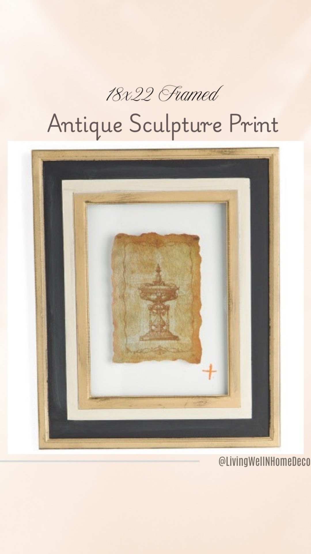 Wall Art from A&D Home.
18x22 Framed Antique Sculpture 
Print. Neoclassical; RH Home
Found it at TJ Maxx 

#LTKFindsUnder50 #LTKHome #LTKStyleTip