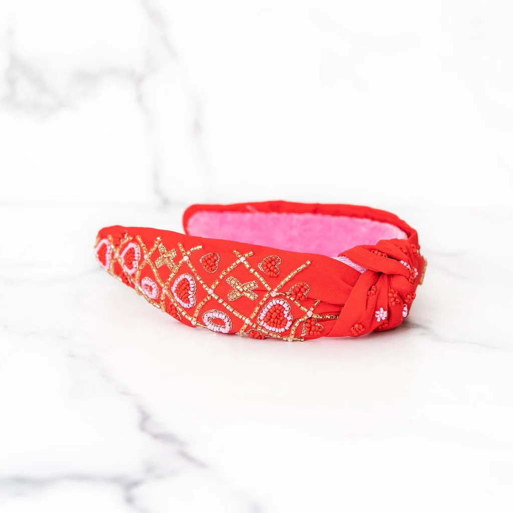 XOXO Beaded Headband | Golden Thread
