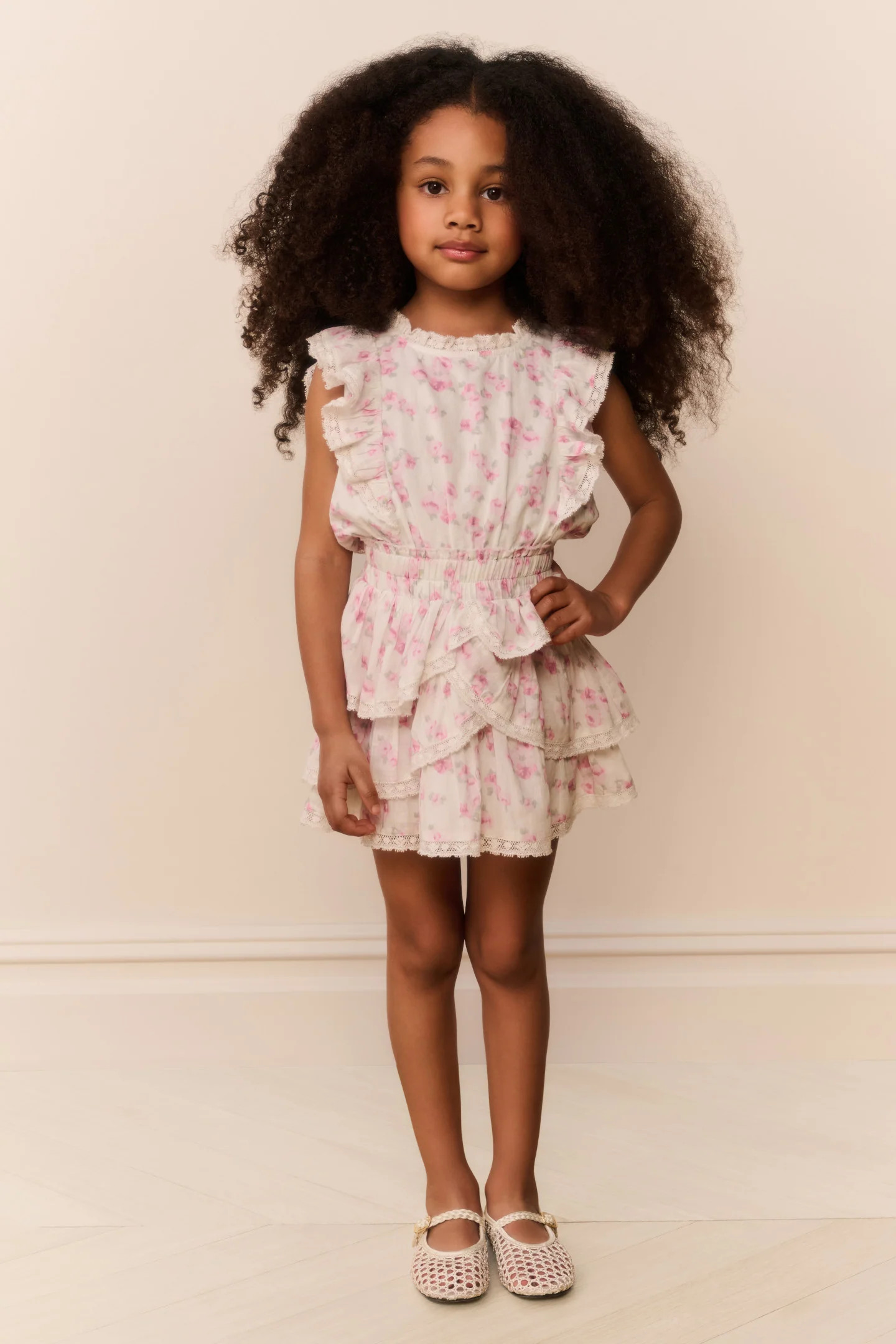 Little Girls Blooming Floral Decker Dress | LoveShackFancy