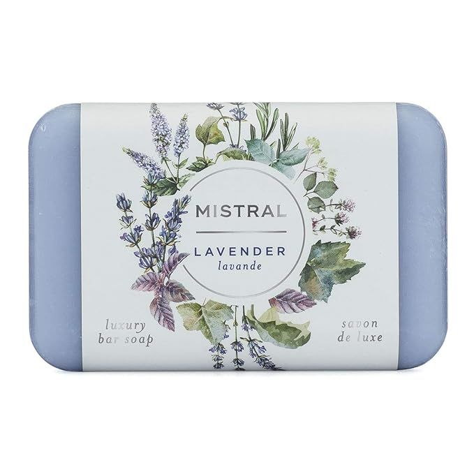 Mistral Classic Organic Bar Soap, Lavender, 2 Bars | Amazon (US)