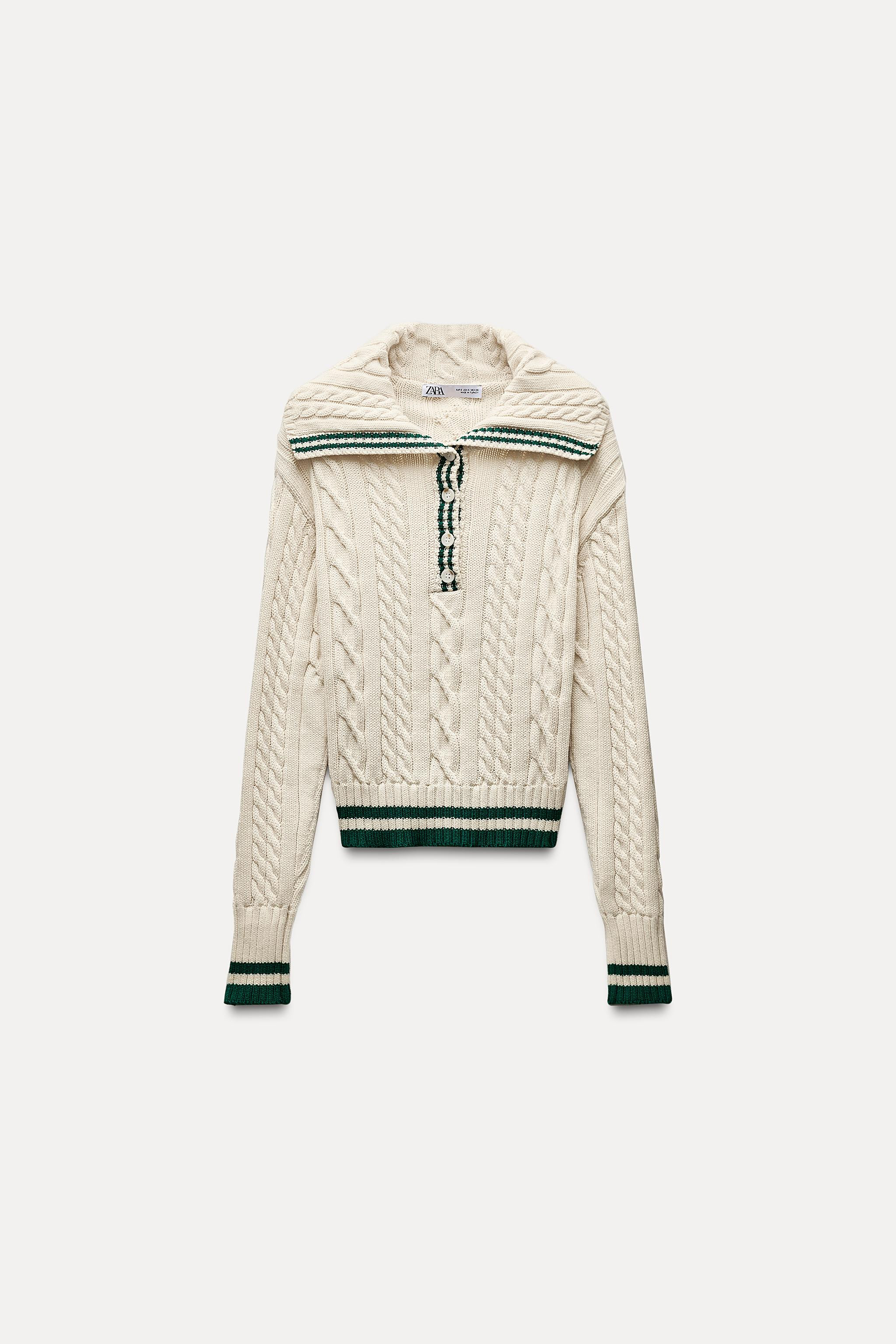 CABLE KNIT SWEATER | Zara US