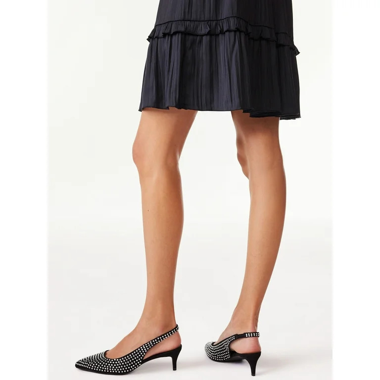 Scoop Women’s Slingback Kitten Heel Pumps | Walmart (US)