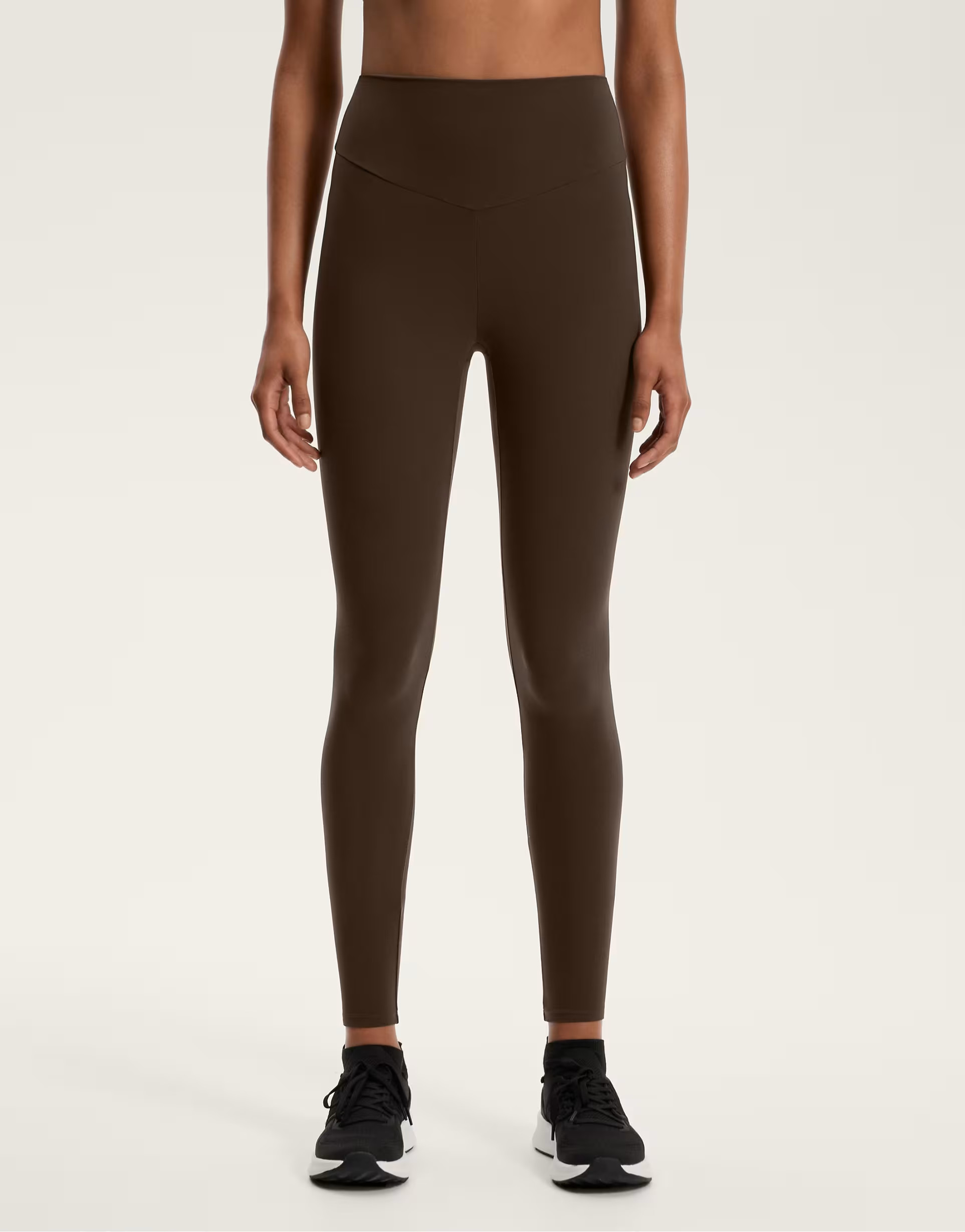 OYSHO Comfortlux high-rise ankle-length leggings in light brown | ASOS (Global)