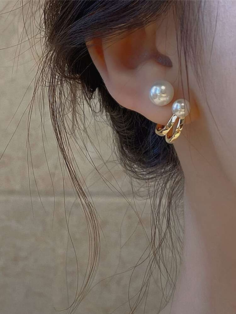 Faux Pearl Decor Earrings | SHEIN