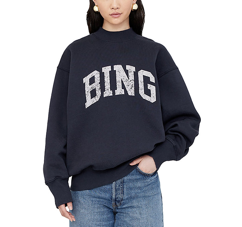 Anine Bing Bradie Drop Shoulder Sweatshirt | Bloomingdale's (US)