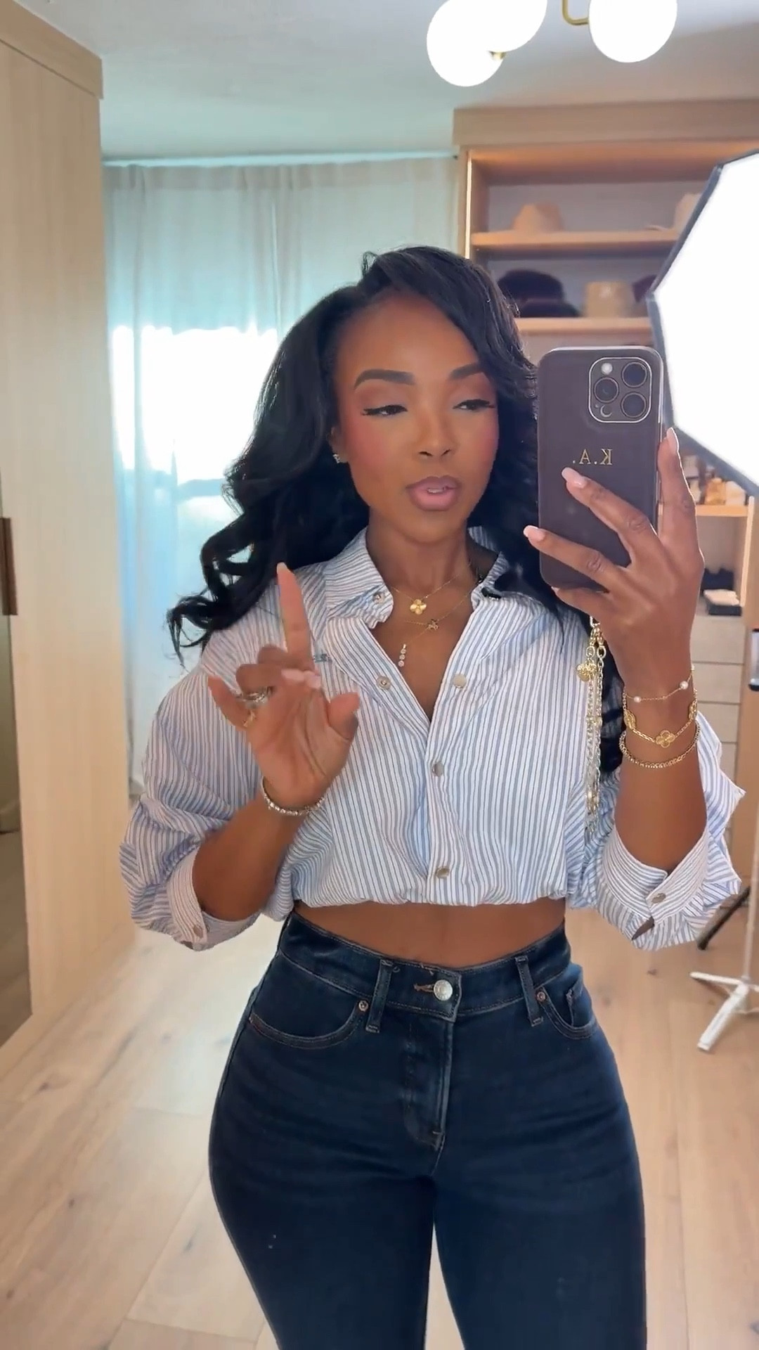 Scroll to shop!  
A striped button-down and denim combo perfect for brunch or a casual day out.  

#LTKPetite #LTKootd #LTKgrwm