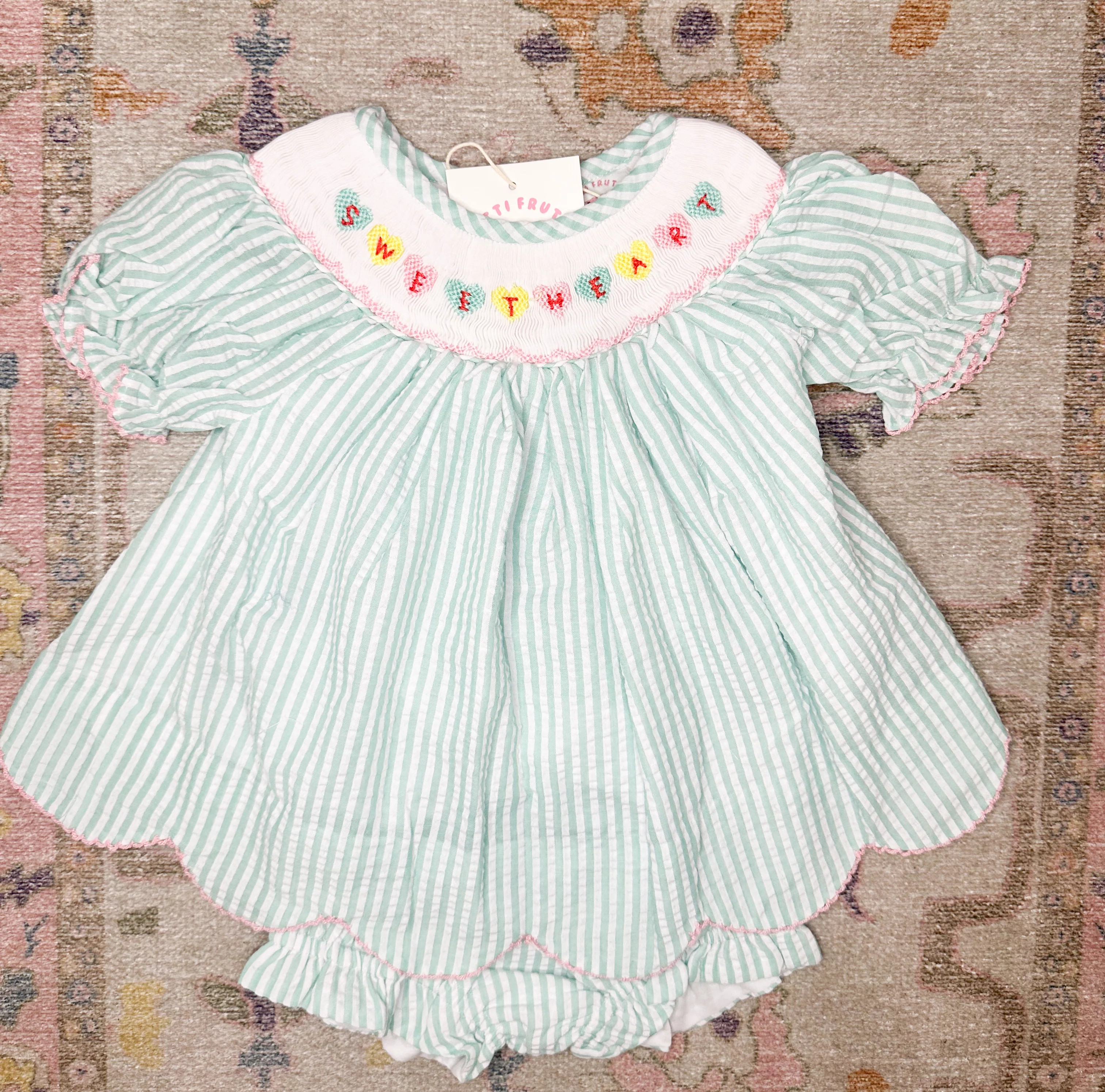 Conversation hearts diaper set: SWEETHEART | Tutti Frutti Kids Co