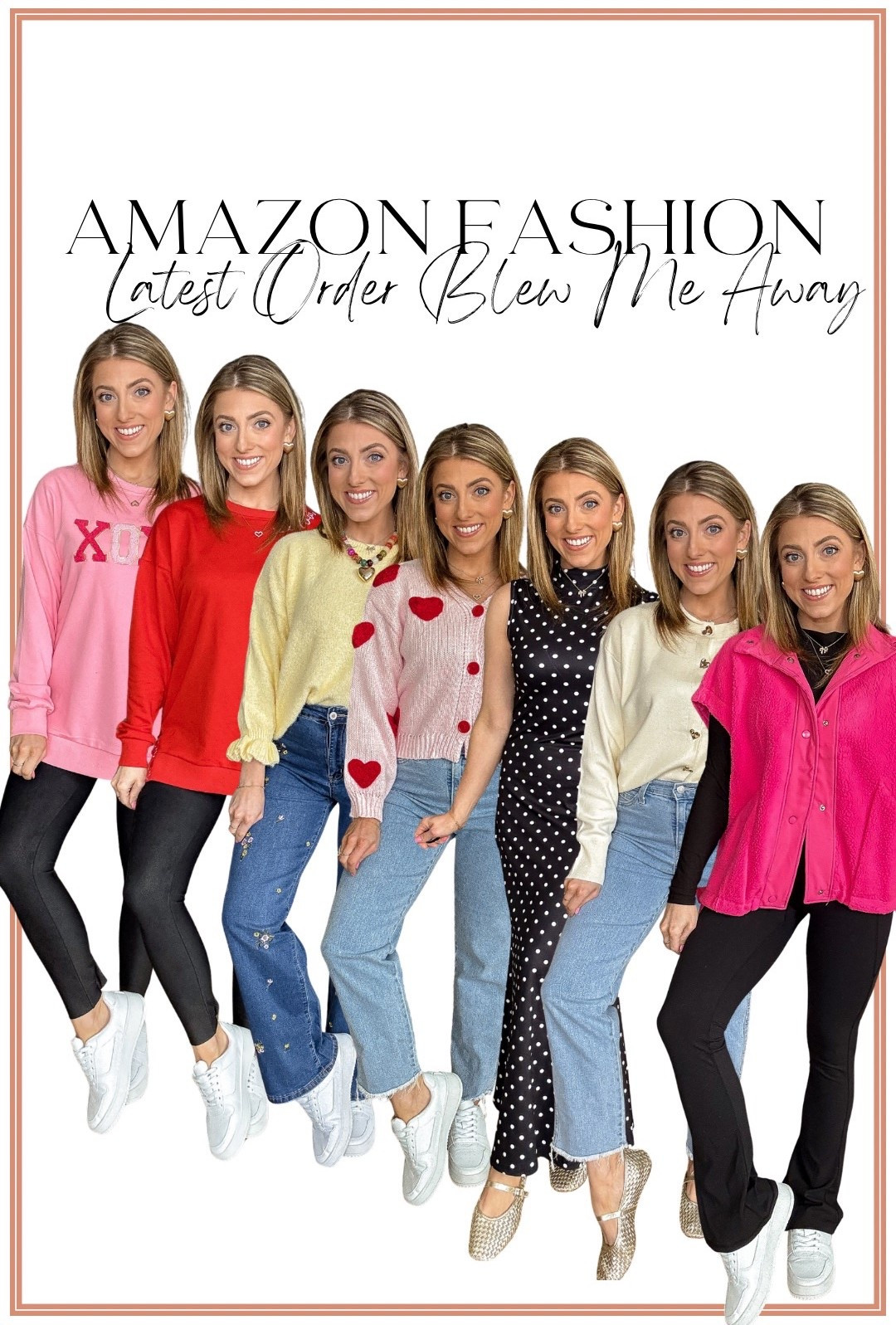 Amazon fashion finds that completely blew me away 🤍 From cozy everyday basics to standout statement pieces, this latest Amazon order is packed with affordable outfits that look SO much more expensive than they are.

Sharing all my favorite Amazon clothing finds — including cute sweaters, casual tops, trendy layers, comfy jeans, and easy outfits you can wear for school drop-off, errands, travel days, or weekend plans. If you love affordable fashion, Amazon outfits, and budget-friendly style, you’re going to love this roundup.

Every look is linked in my LTK + Amazon storefront so you can shop these pieces quickly and easily ✨

#amazonfashion #amazonfinds #amazonstyle #affordablefashion #budgetstyle #everydayoutfits #casualstyle #trendyoutfits #amazonclothing #momstyle #fallfashion #winterfashion #amazonmusthaves #ltkfinds #outfitinspo #shopthelook