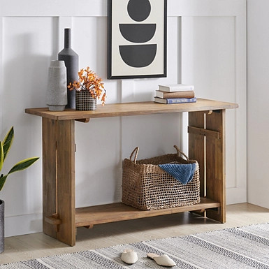 Natural Mango Wood Farmhouse Console | Kirkland's Home