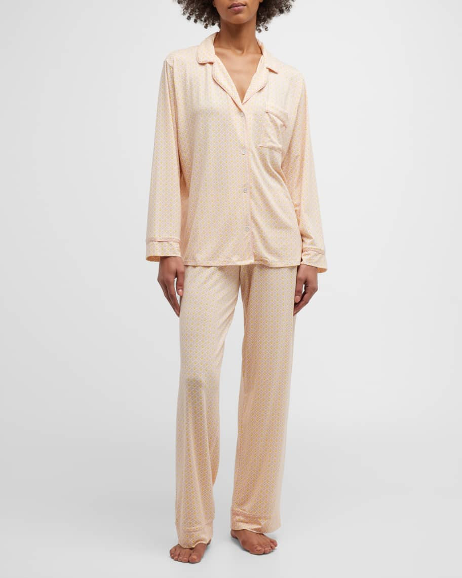 Eberjey Sleep Chic Printed Pajama Set | Neiman Marcus