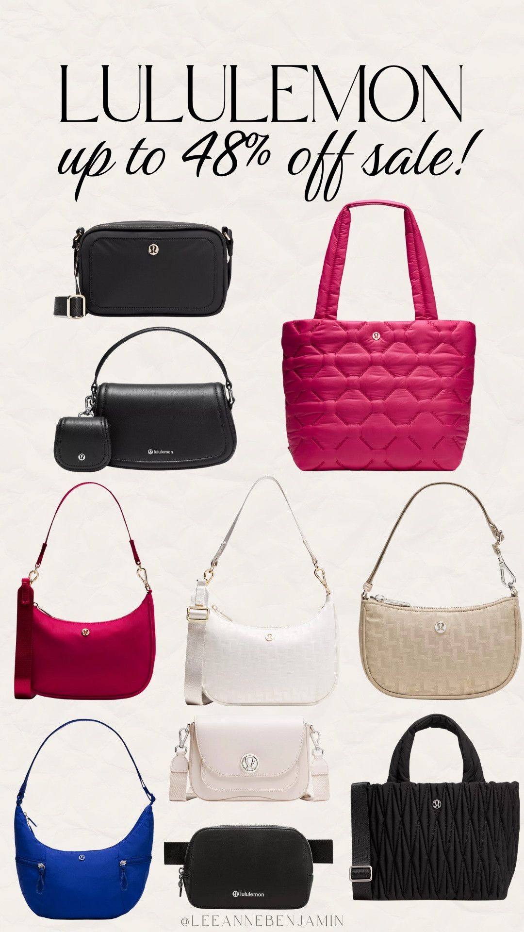 Lululemon bags up to 48% off! 

#LTKSaleAlert #LTKootd #LTKOver40