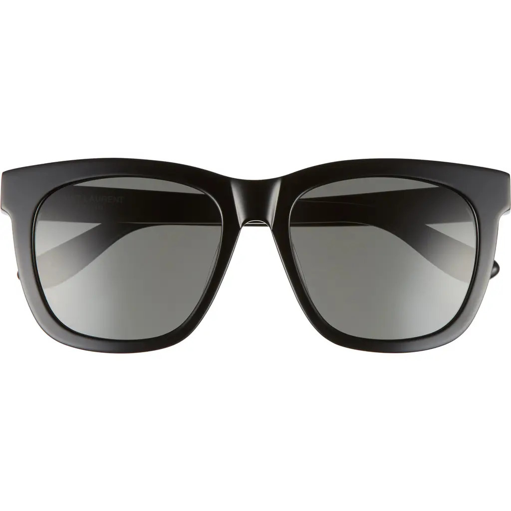 Saint Laurent 55mm Square Sunglasses in Black at Nordstrom | Nordstrom