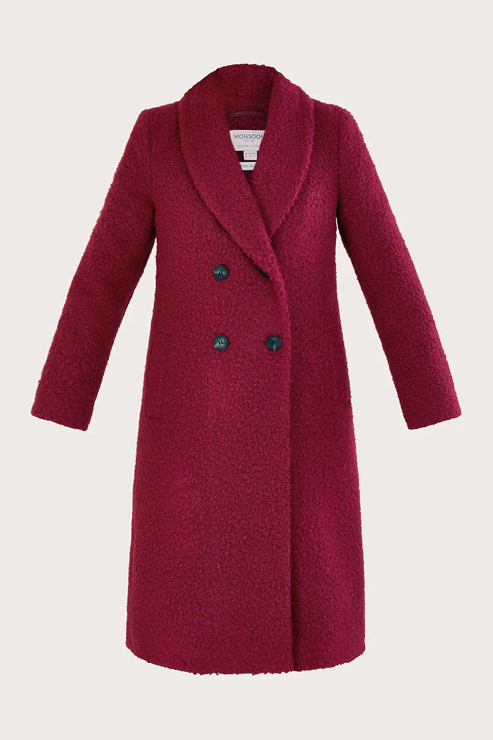 Jackets & Coats | Bobbie Boucle Coat | Monsoon | Debenhams UK
