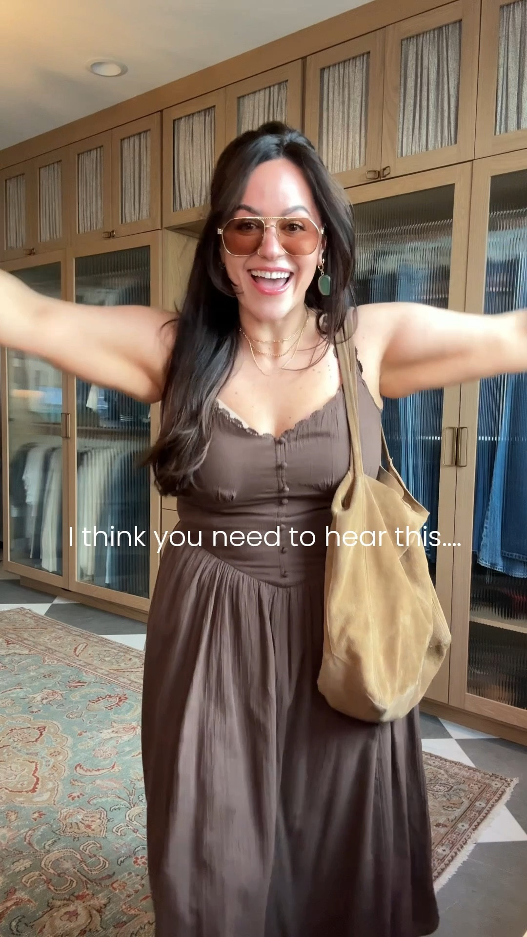 you can wear the cute spring dress and not cover up your arms 🫶🏻

wearing an xl in this brown summer dress! oh and it has pockets. 

#LTKOver40 #LTKMidsize #LTKootd