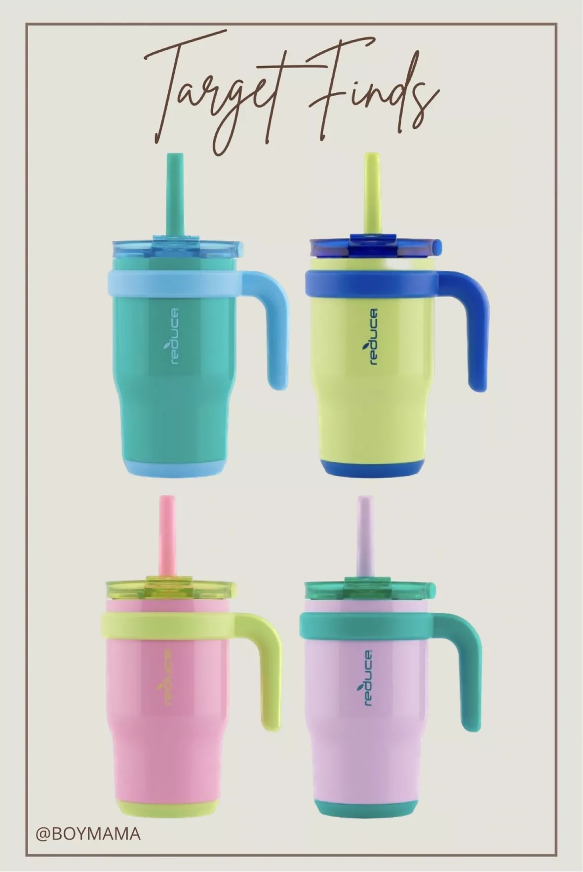 Reduce Coldee 14oz Tumblers with Handles, 2-pack