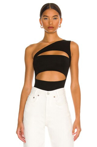 superdown Tori Cut Out Bodysuit in Black from Revolve.com | Revolve Clothing (Global)