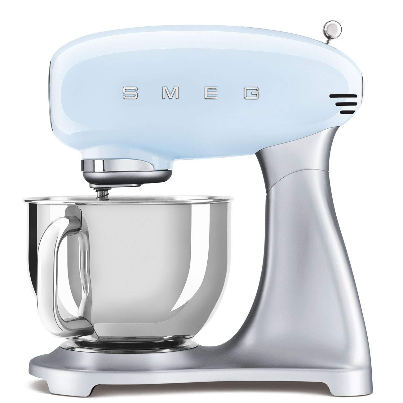 Smeg SMF02PBUK Retro 50's Style Stand Mixer with 4.8L Stainless Steel Bowl, Safety Lock, 10 Varia... | Amazon (UK)