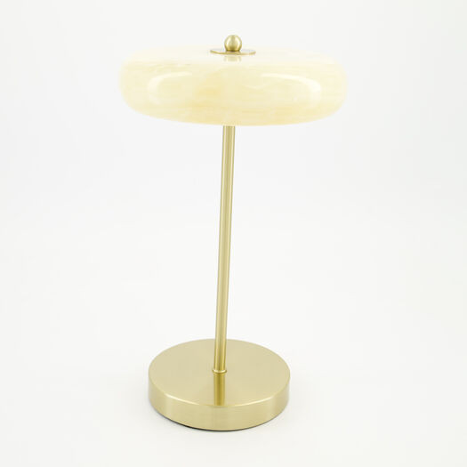 White Jade Rechargeable LED Lamp 35x20cm | TK Maxx