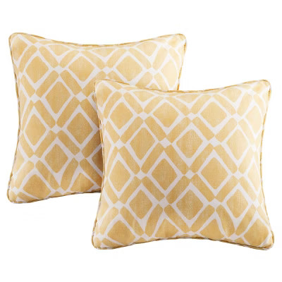 Natalie Printed Square Throw Pillow 2pk | Target