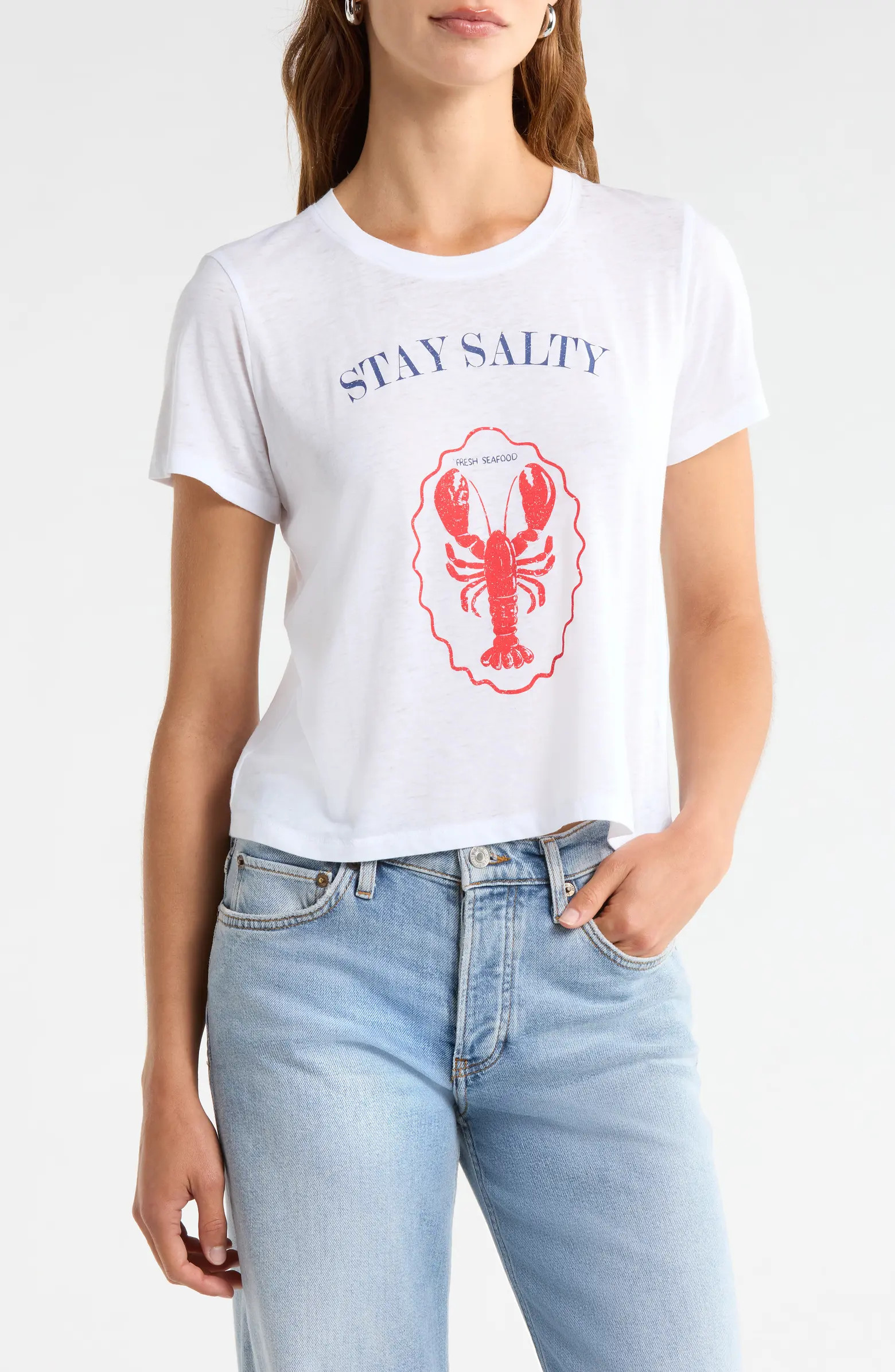 Stay Salty Graphic Cotton Blend T-Shirt | Nordstrom