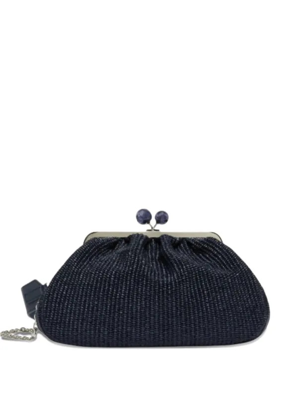 Weekend Max Maramedium Pasticcino bead-embellished woven clutch bag | Farfetch Global