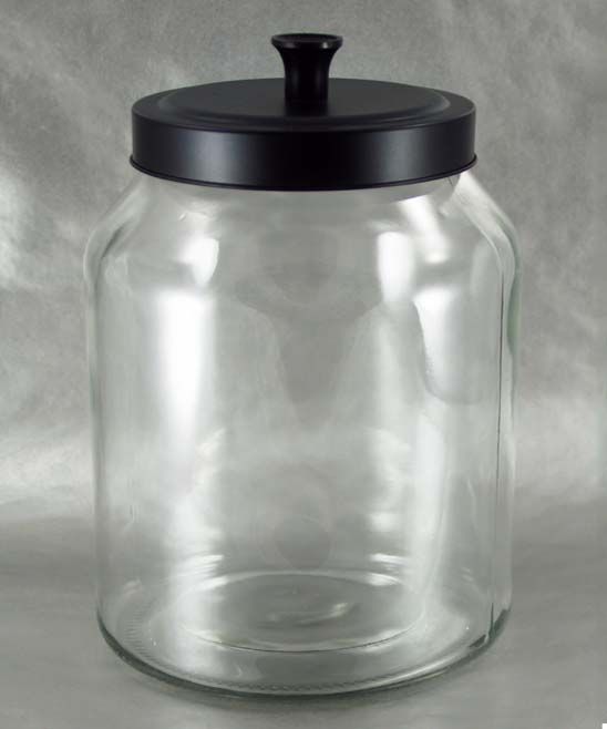 Grant Howard Canisters CLEAR - 102-Oz. Clear & Black Matte Storage Jar | Zulily