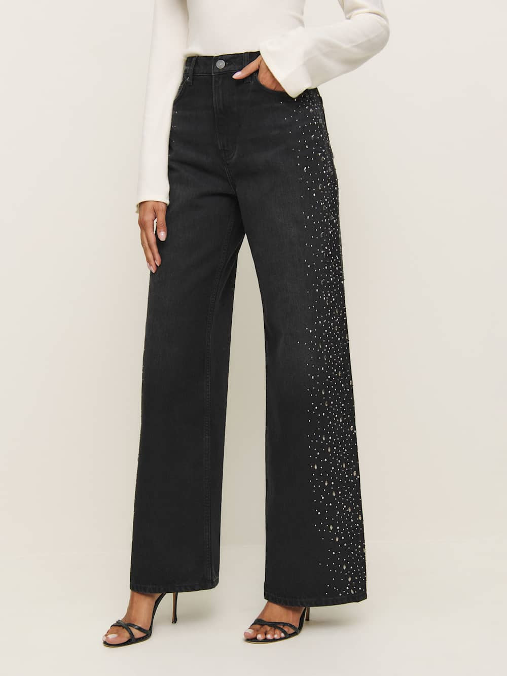 Cary High Rise Slouchy Wide Leg Jeans | Reformation (Global)