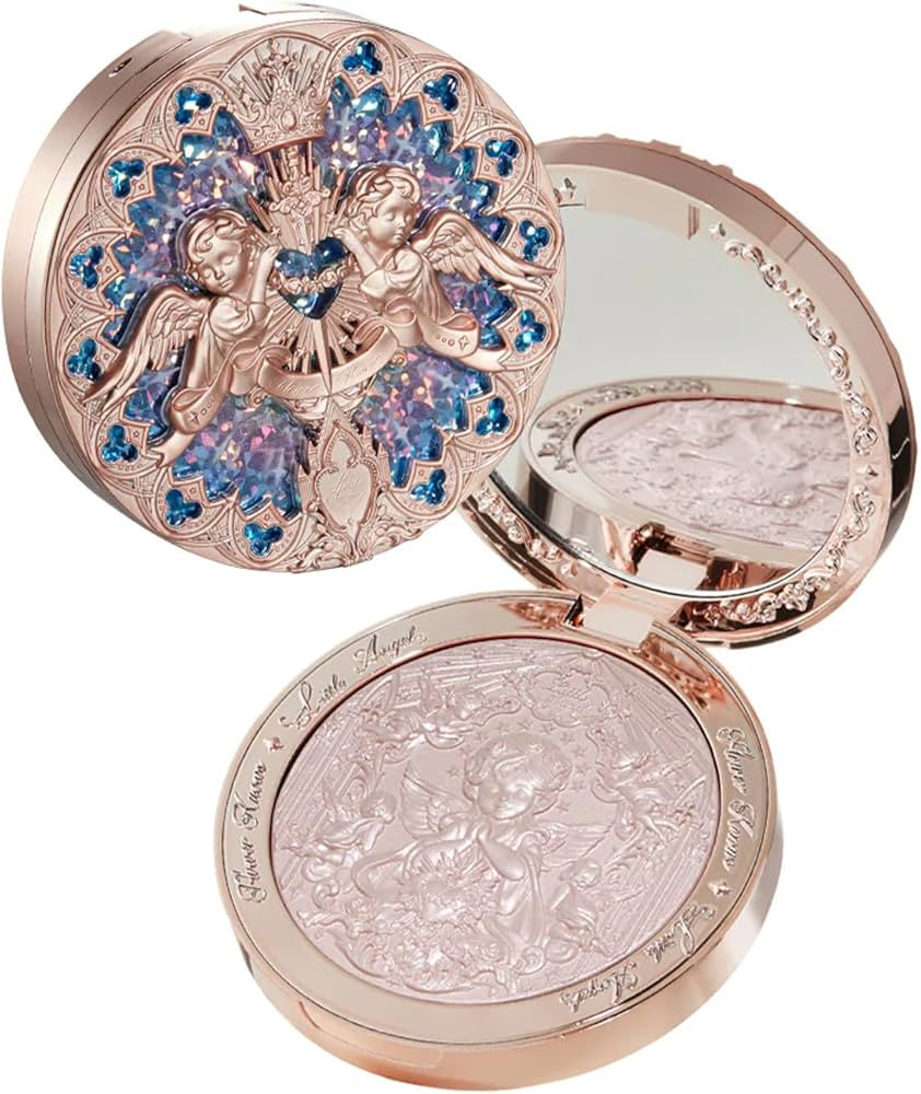 Flower Knows Little Angel Embossed Highlighter-Rosy Pearl Highlighter Powder,Dreamy Pink Shimmer,... | Amazon (US)