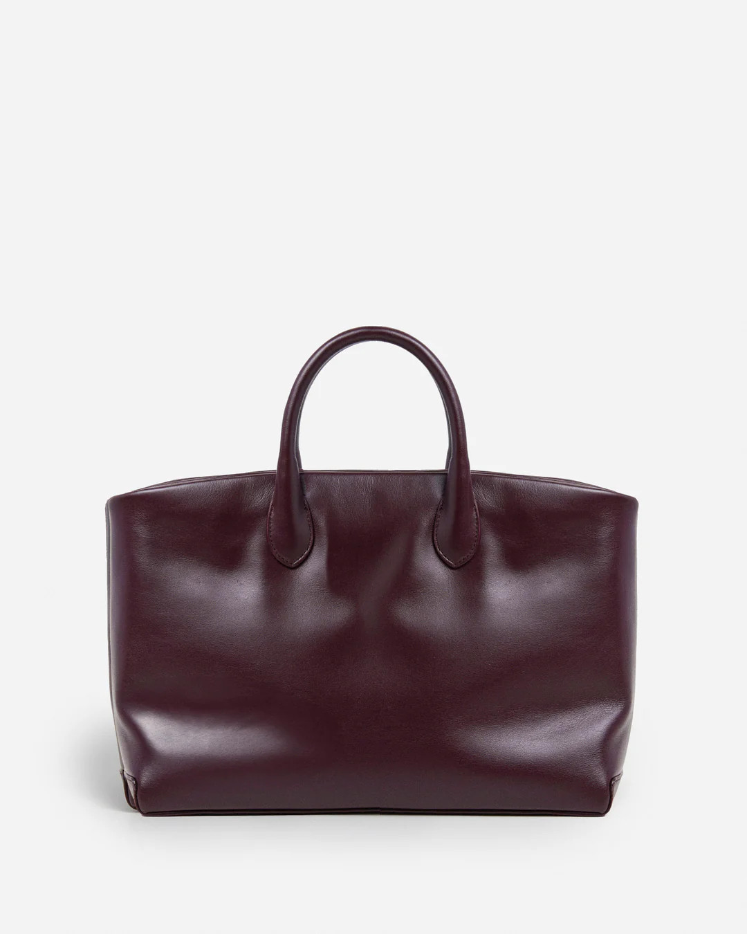 Lola Tote Leather Patent Burgundy | Flattered