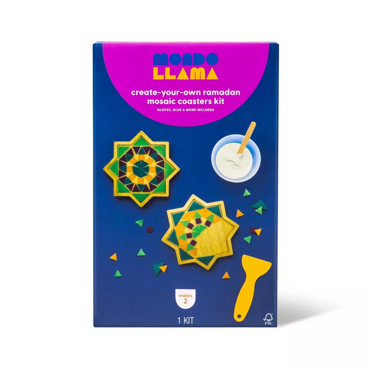 Make-Your-Own Ramadan Mosaic Coasters Kit - Mondo Llama™ | Target