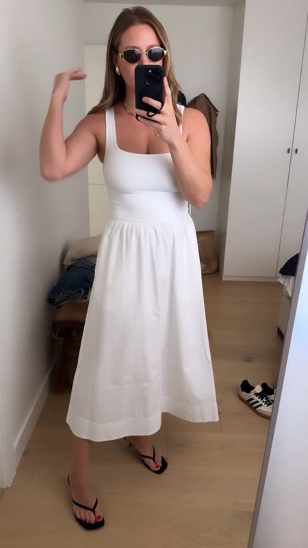 Stunning spring summer white dress from Aritzia #springstyle
#summerstyle
#outfit 

#LTKSeasonal #LTKmidsize