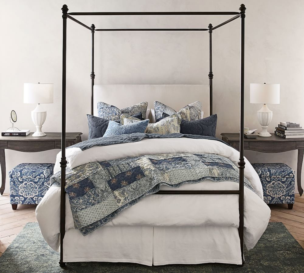 Antonia Metal Canopy Bed | Pottery Barn (US)