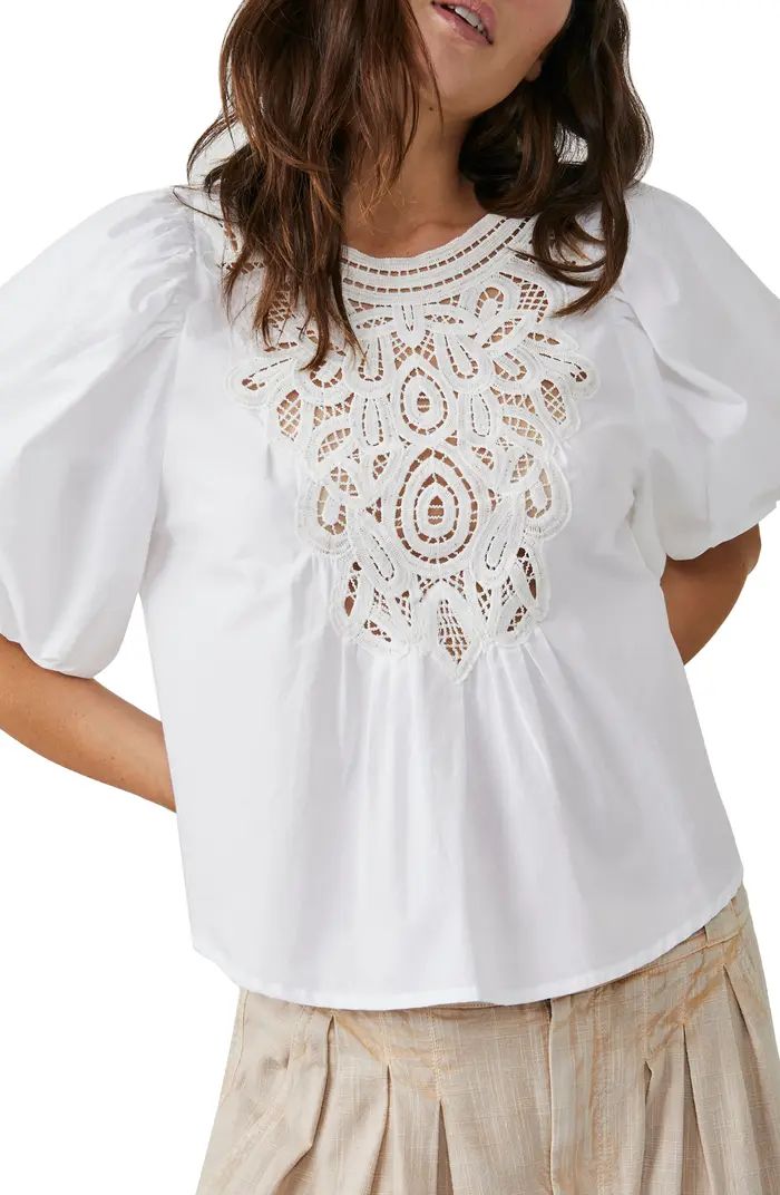 Lace Puff Sleeve Top | Nordstrom
