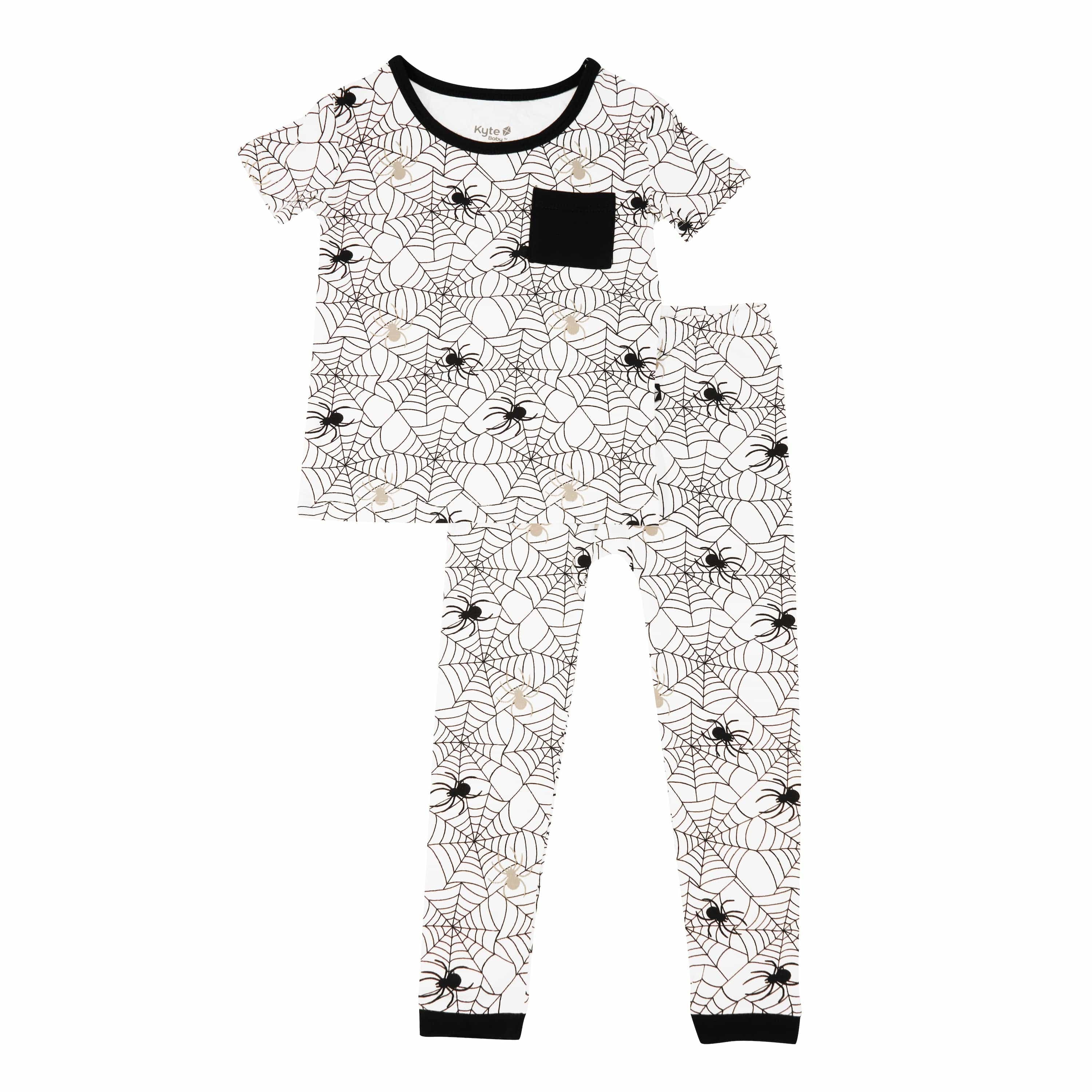 Short Sleeve with Pants Pajamas in Spider | Kyte BABY