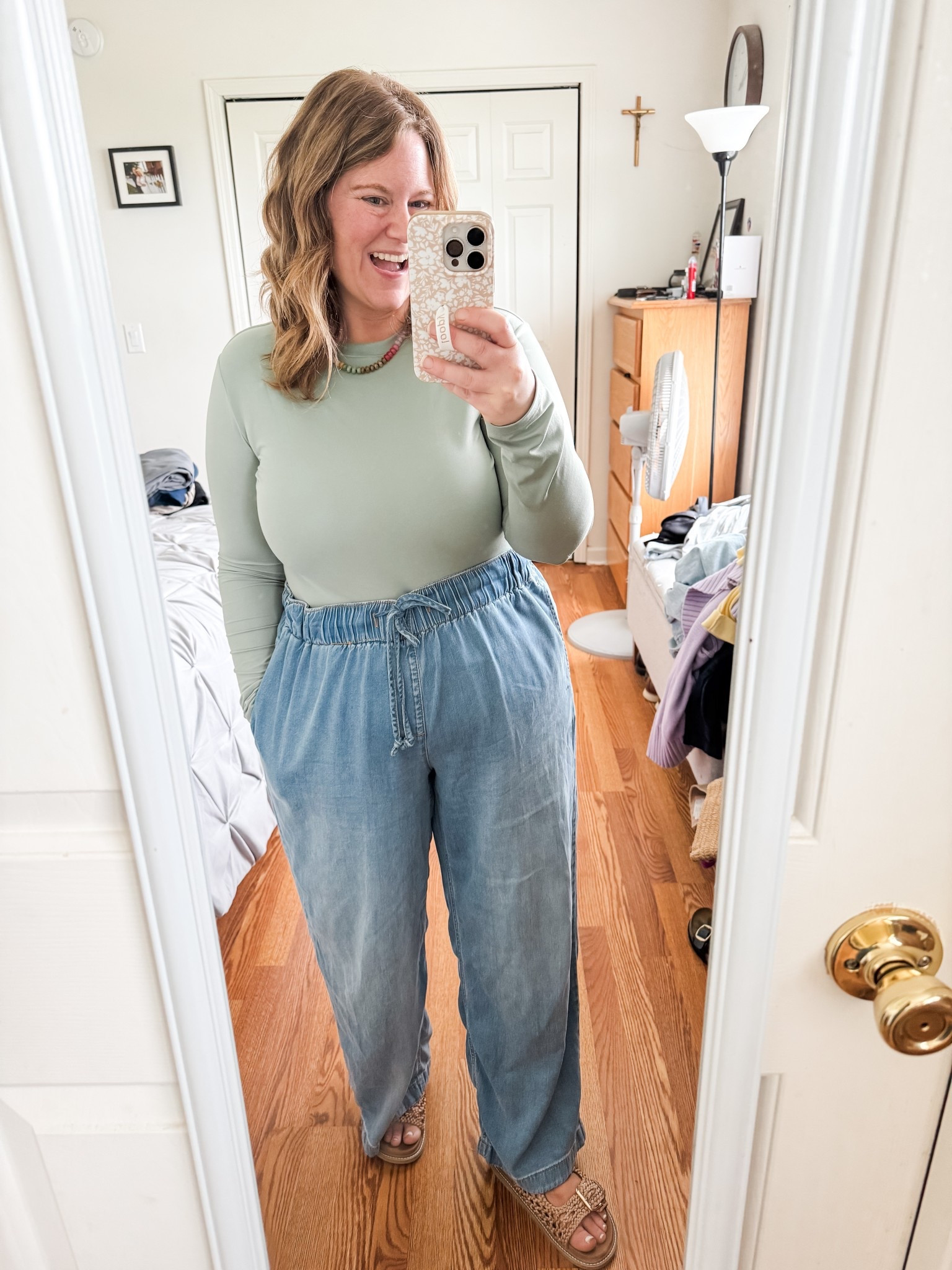 Love these pull on jeans - super comfy!! Wearing a 14 petite.  

#LTKMidsize #LTKPlusSize #LTKPetite